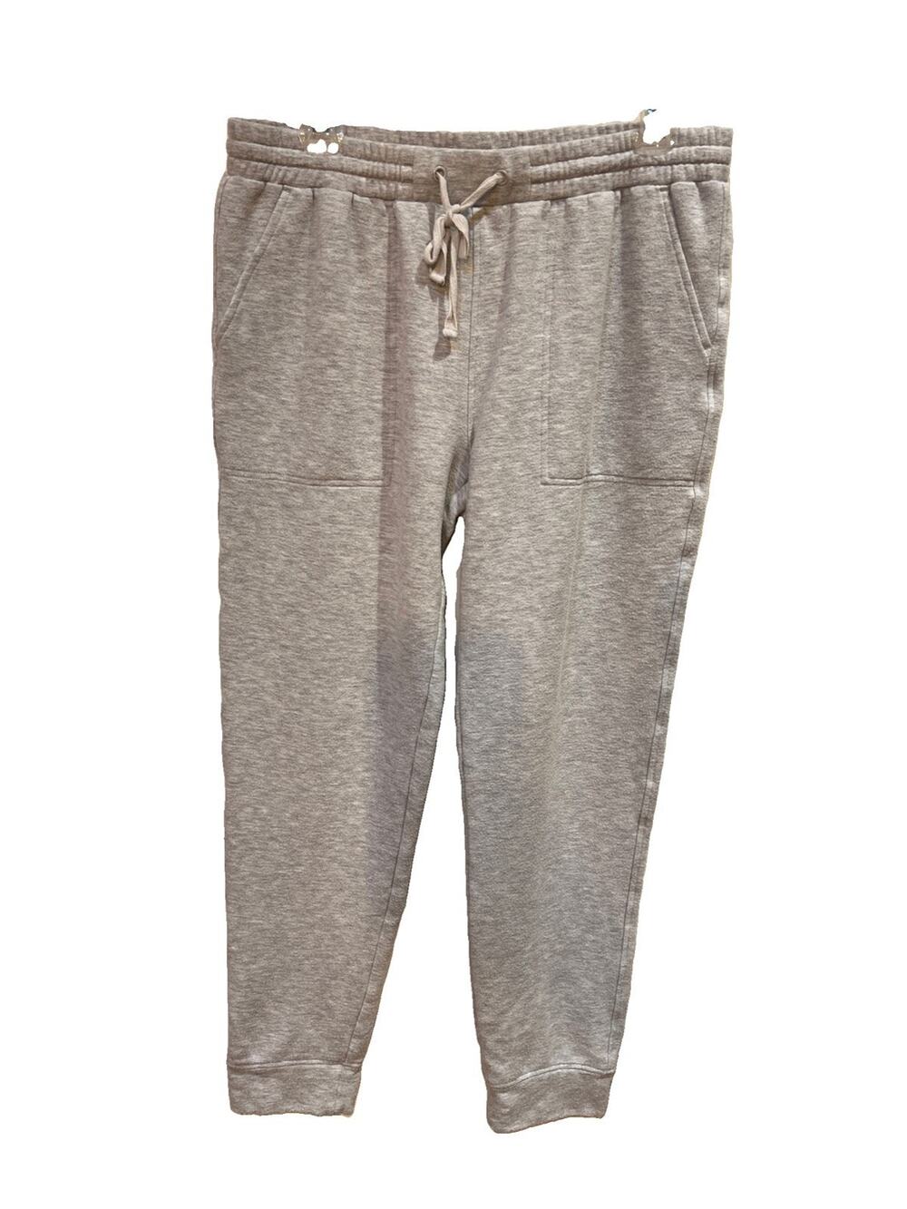 Quince SuperSoft Fleece Joggers Heather Grey Womens Small Tencel Modal LB19673